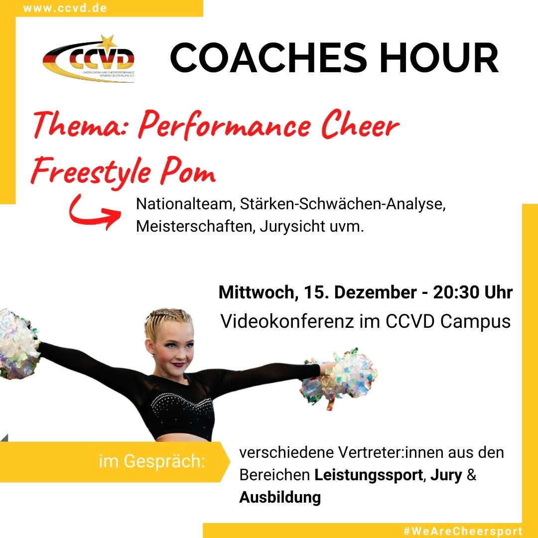 Coaches Hour – Leistungssport PC Freestyle Pom