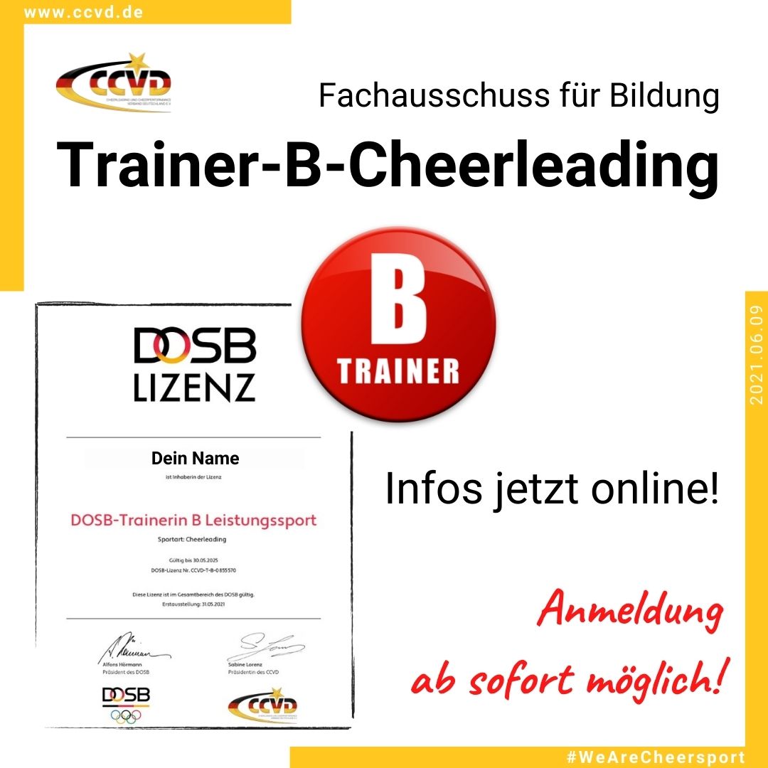 CCVD Trainer B Ausbildung – Cheerleading