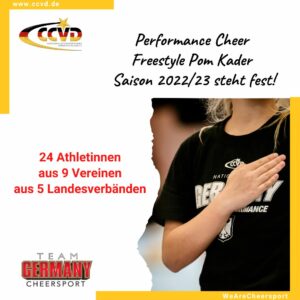 Performance Cheer Freestyle Pom Kader 2022/23