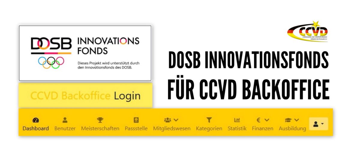 DOSB Innovationsfonds fördert weiteren Ausbau des CCVD Backoffice
