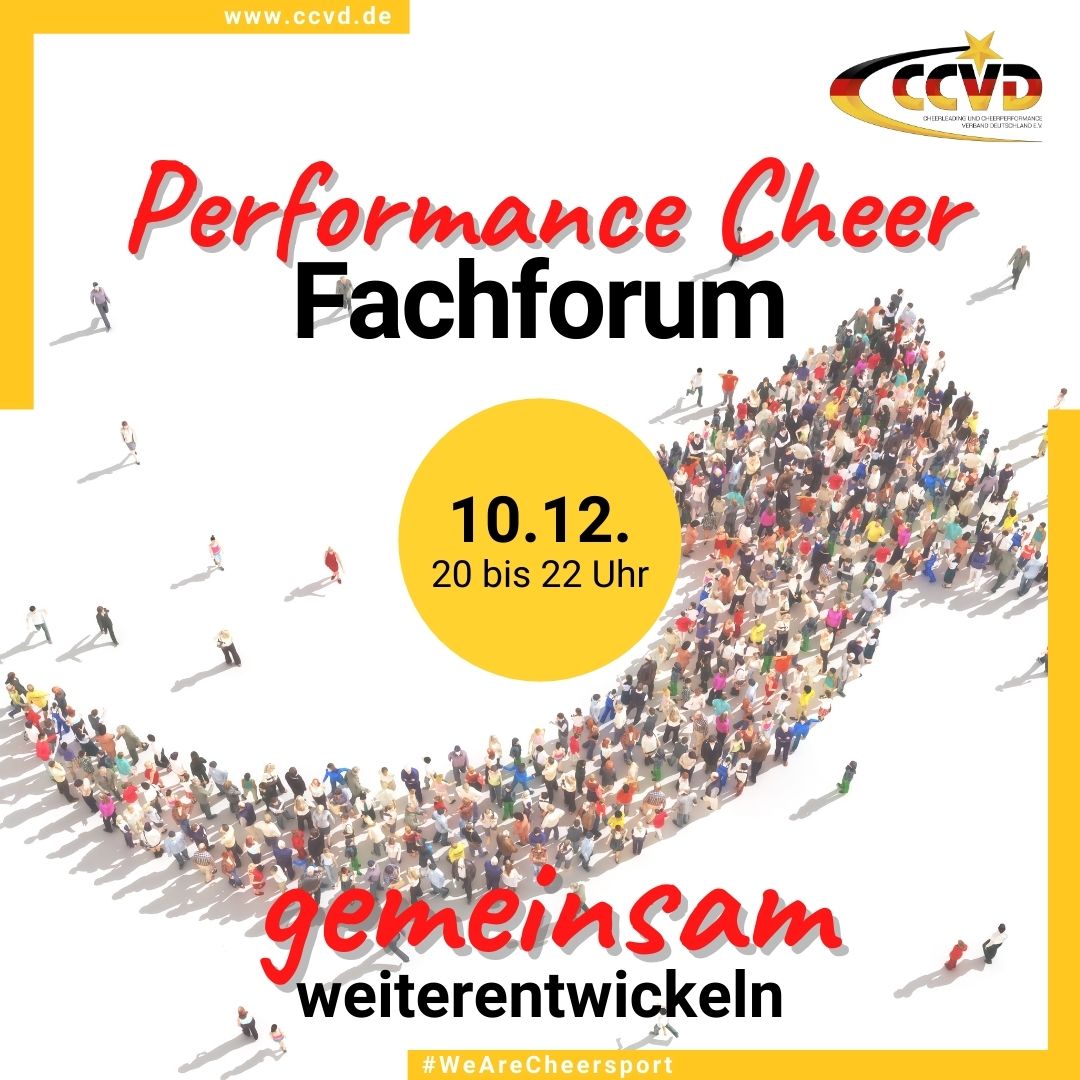 Performance Cheer Fachforum – jetzt gemeinsam weiterentwickeln